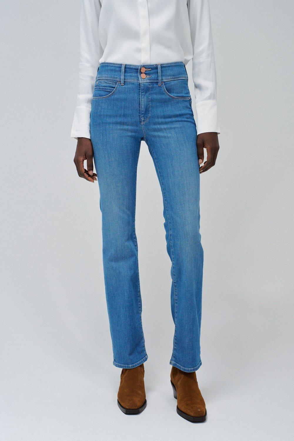 Blue Plain Straight Leg, , large image number 0