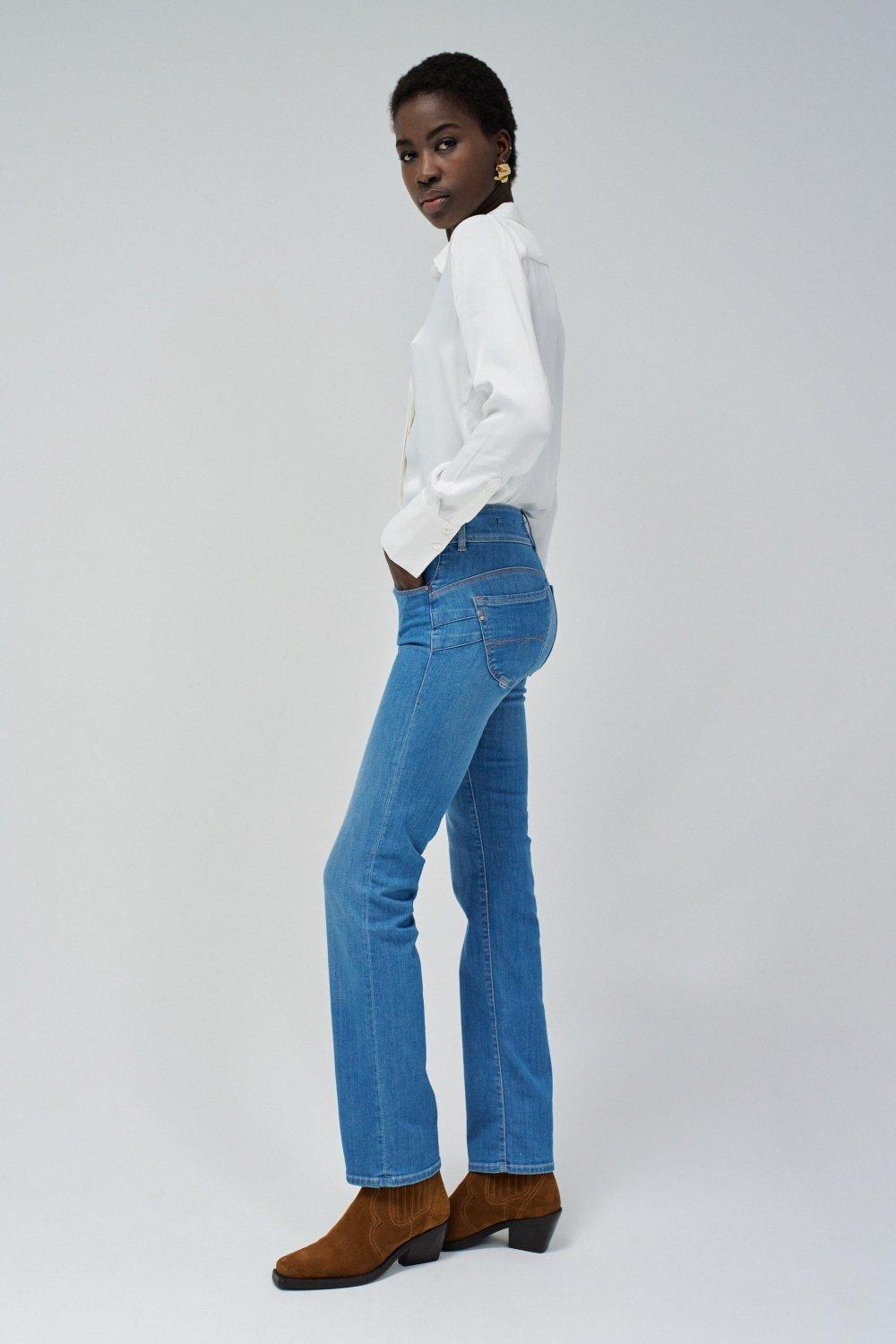 Blue Plain Straight Leg, , large image number 2