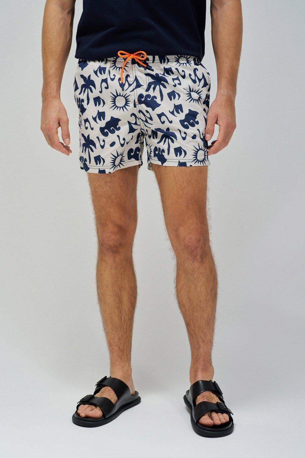 Beige Swim Shorts, , large image number 0