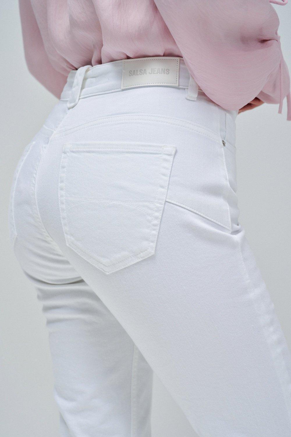 Jeans Faith Push In Cropped Flare , White, large image number 4