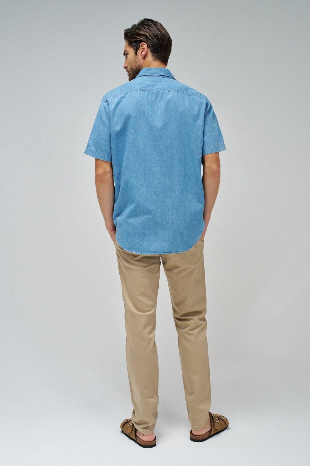 Blue Light denim Shirt, , large image number 3