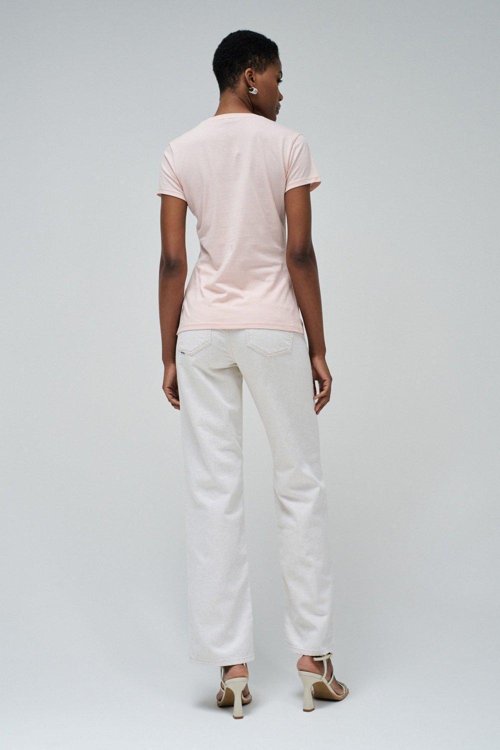 Pink T-Shirt With Shiny Appliques, , large image number 3