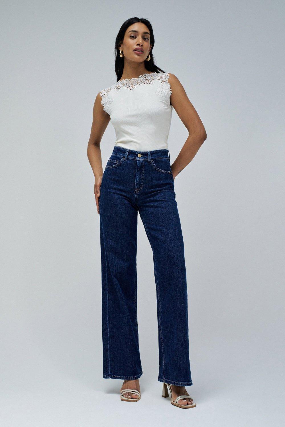 Top With Lace, White, large image number 1