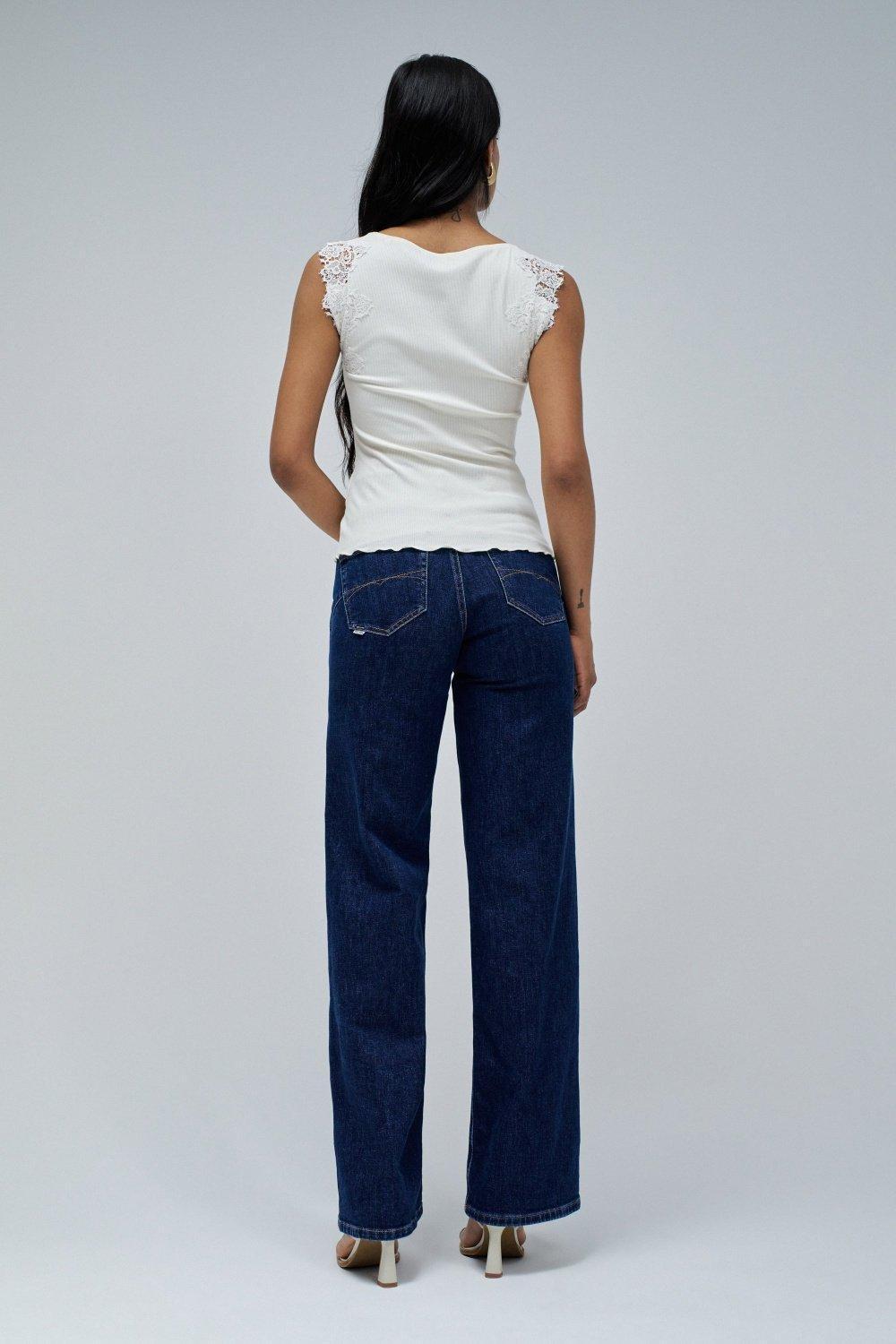 Top With Lace, White, large image number 3