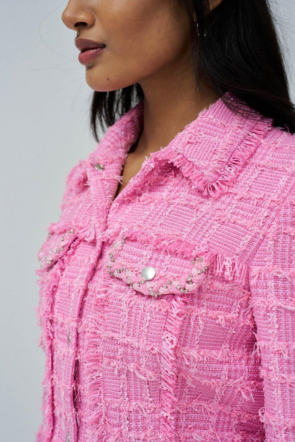 Pink Tweed Jacket, , large image number 4