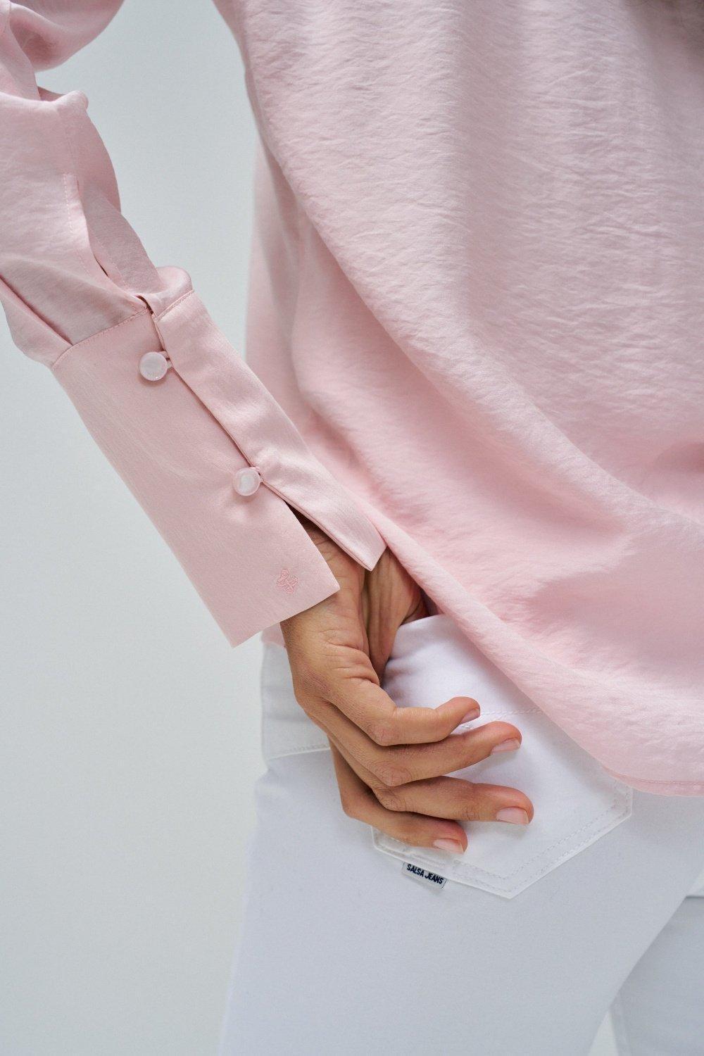 Plain Flowing Blouse, , large image number 4