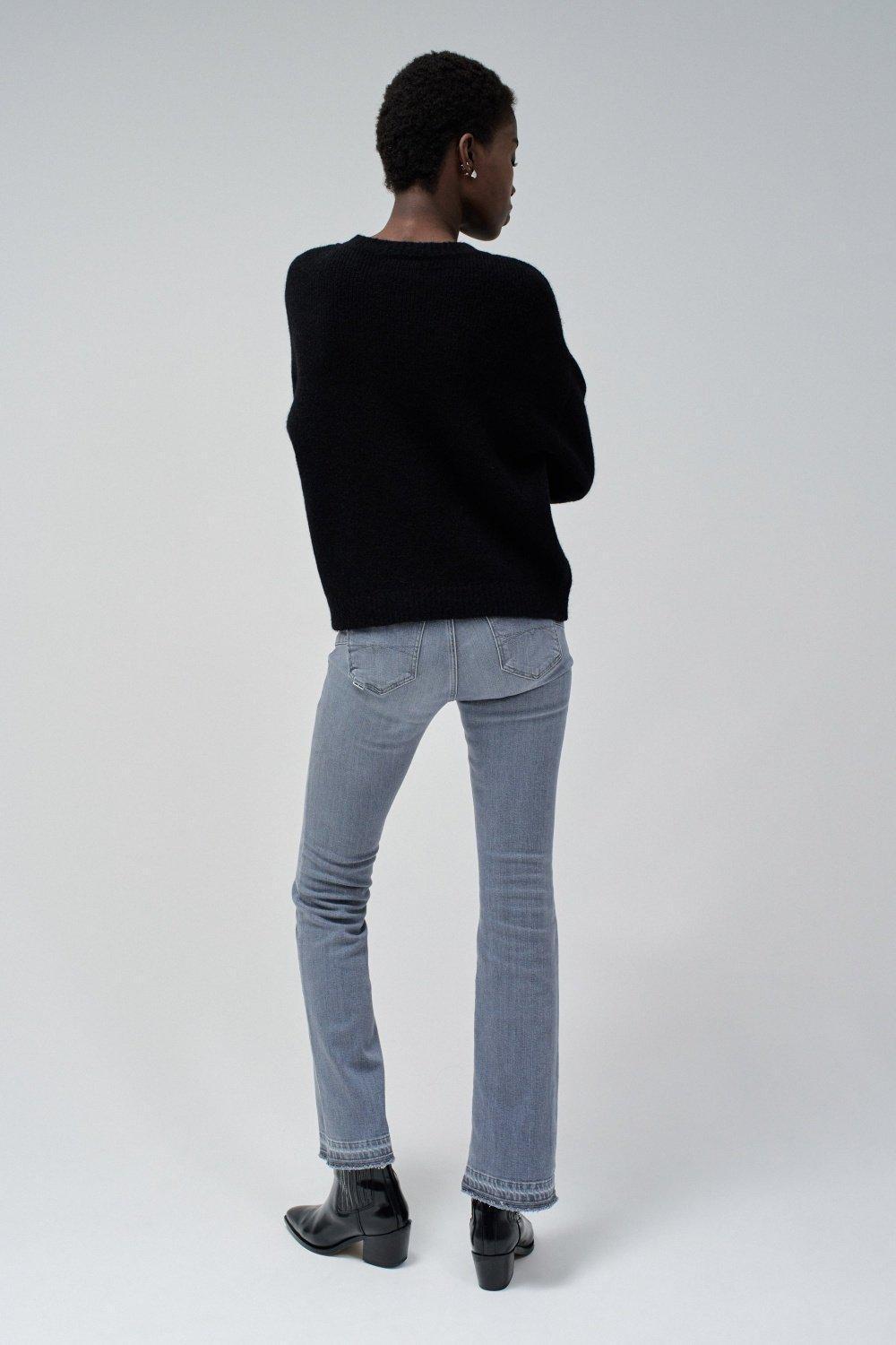 Black Logo Print Cropped Jumper, , large image number 3