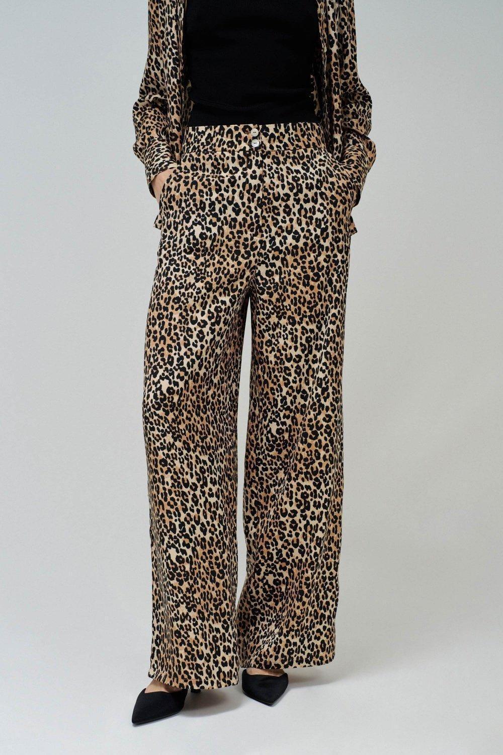 Straight Trousers In Fabric, Pearl, medium