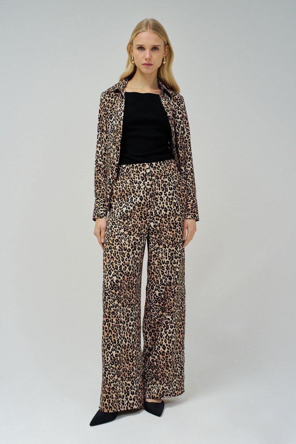 Straight Trousers In Fabric, Pearl, large image number 1