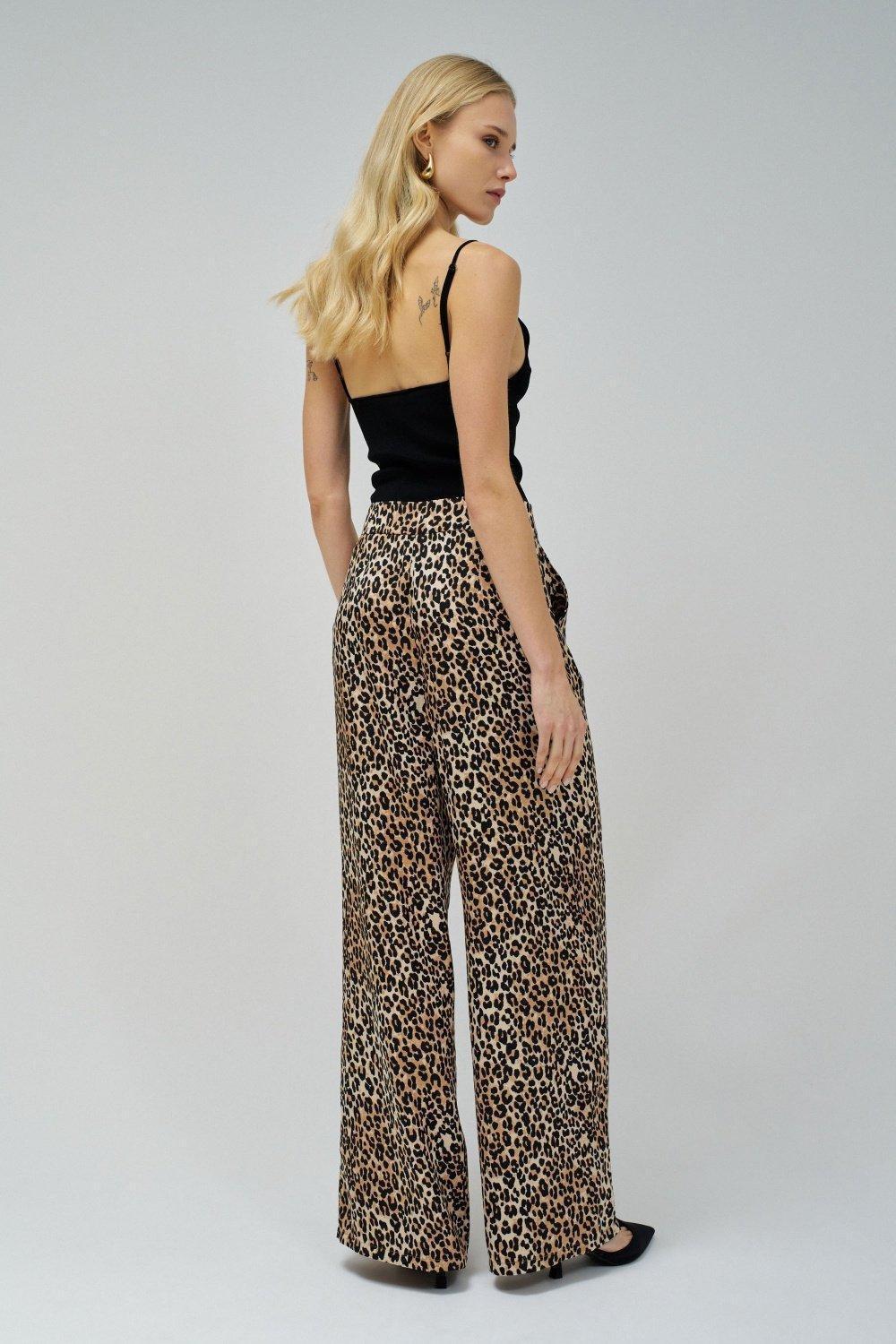 Straight Trousers In Fabric, Pearl, large image number 3