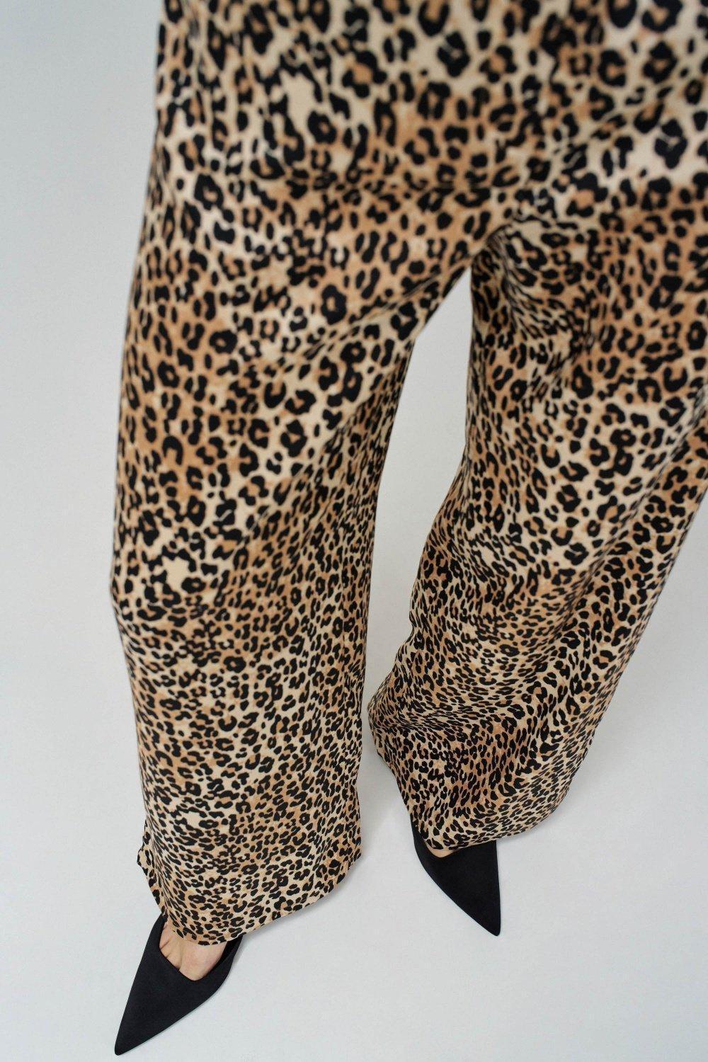 Straight Trousers In Fabric, Pearl, large image number 4