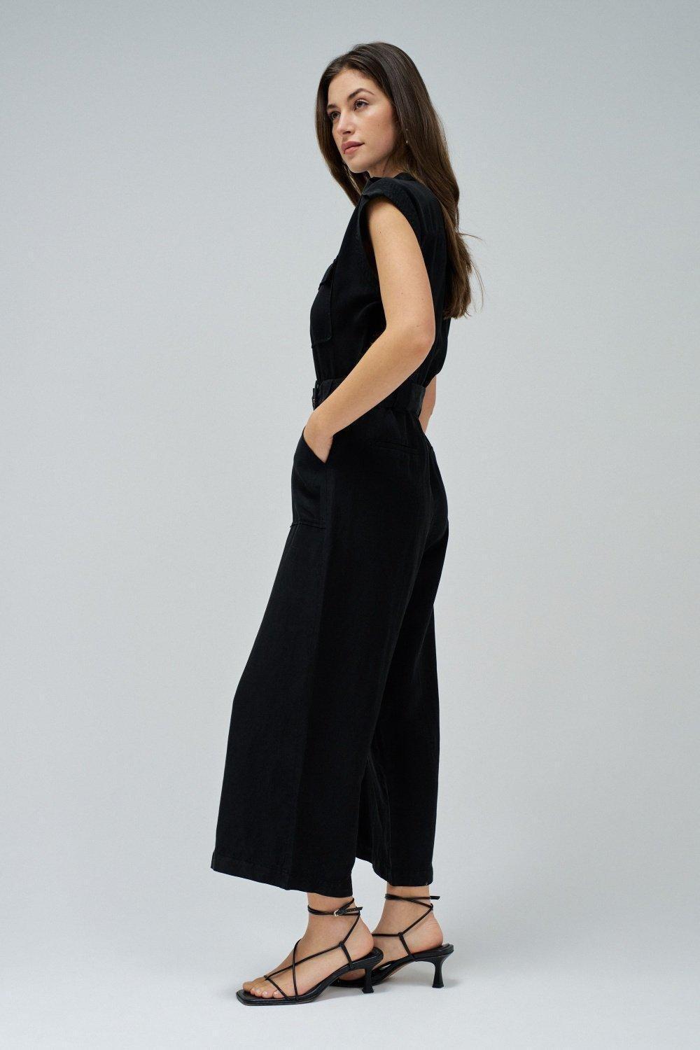Black Light denim Jumpsuit, , large image number 2