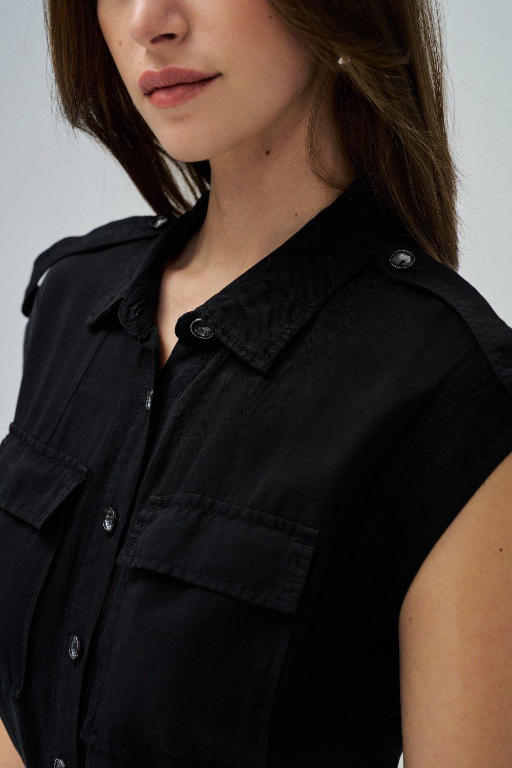 Black Light denim Jumpsuit, , large image number 4