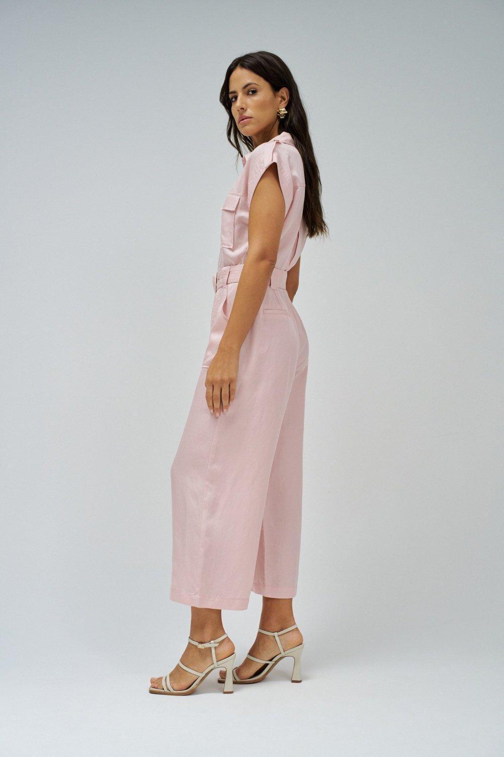 PINK LIGHTDENIM JUMPSUIT, , large image number 2