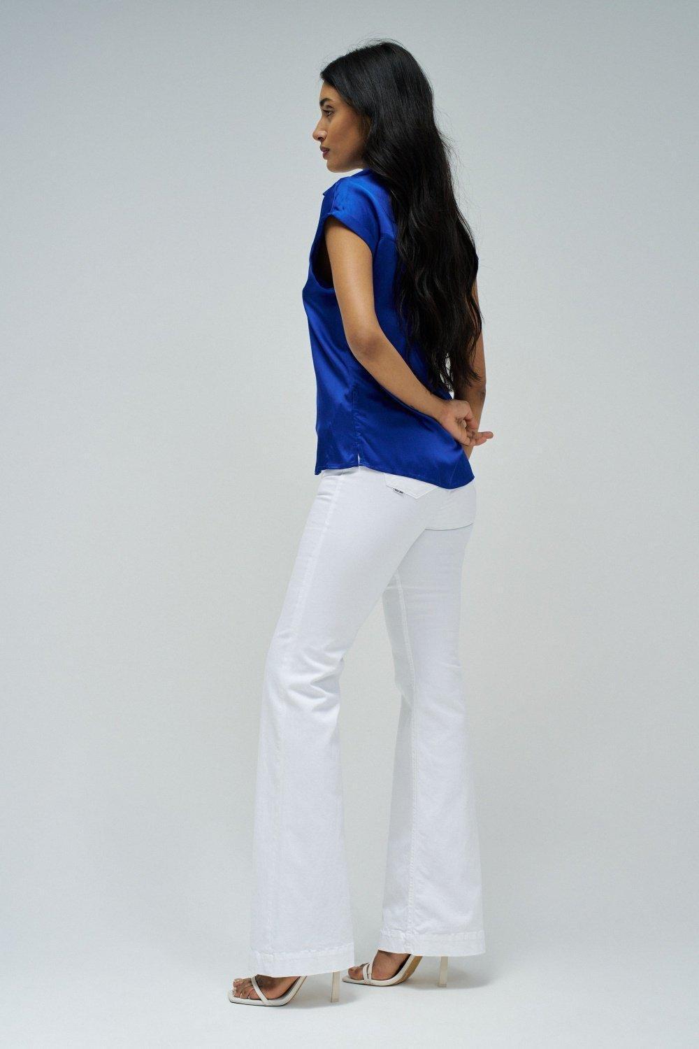 Blue Buttoned Basic Shirt, , large image number 2