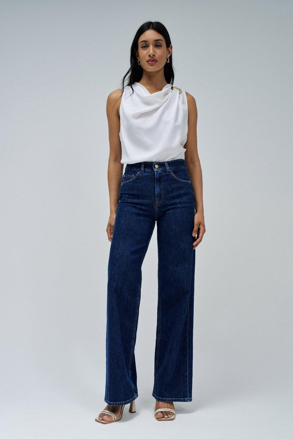 White Draped Top With Metallic Detail, , large image number 1
