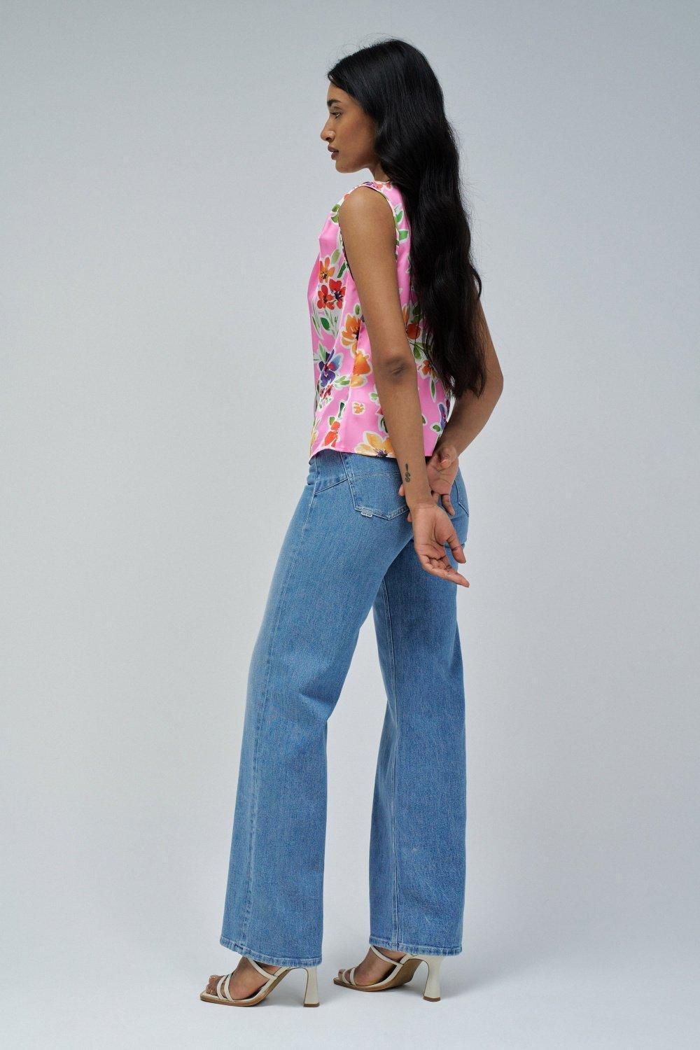 Draped Top With Metallic Detail&nbsp;, Pink, large image number 2