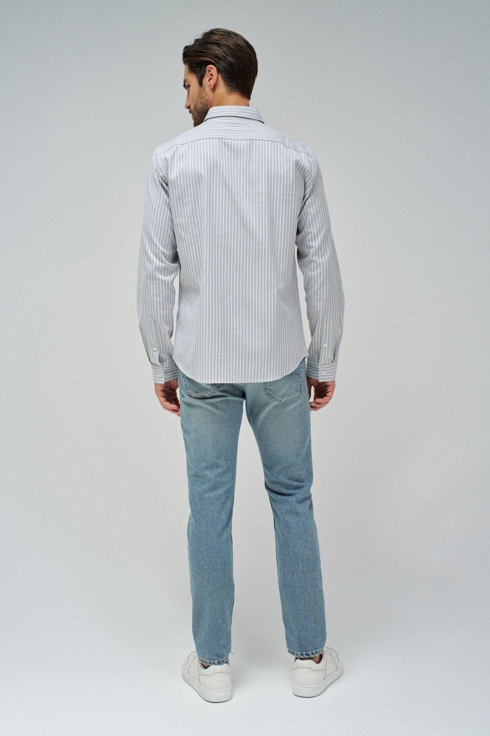 Striped Oxford Shirt, , large image number 3