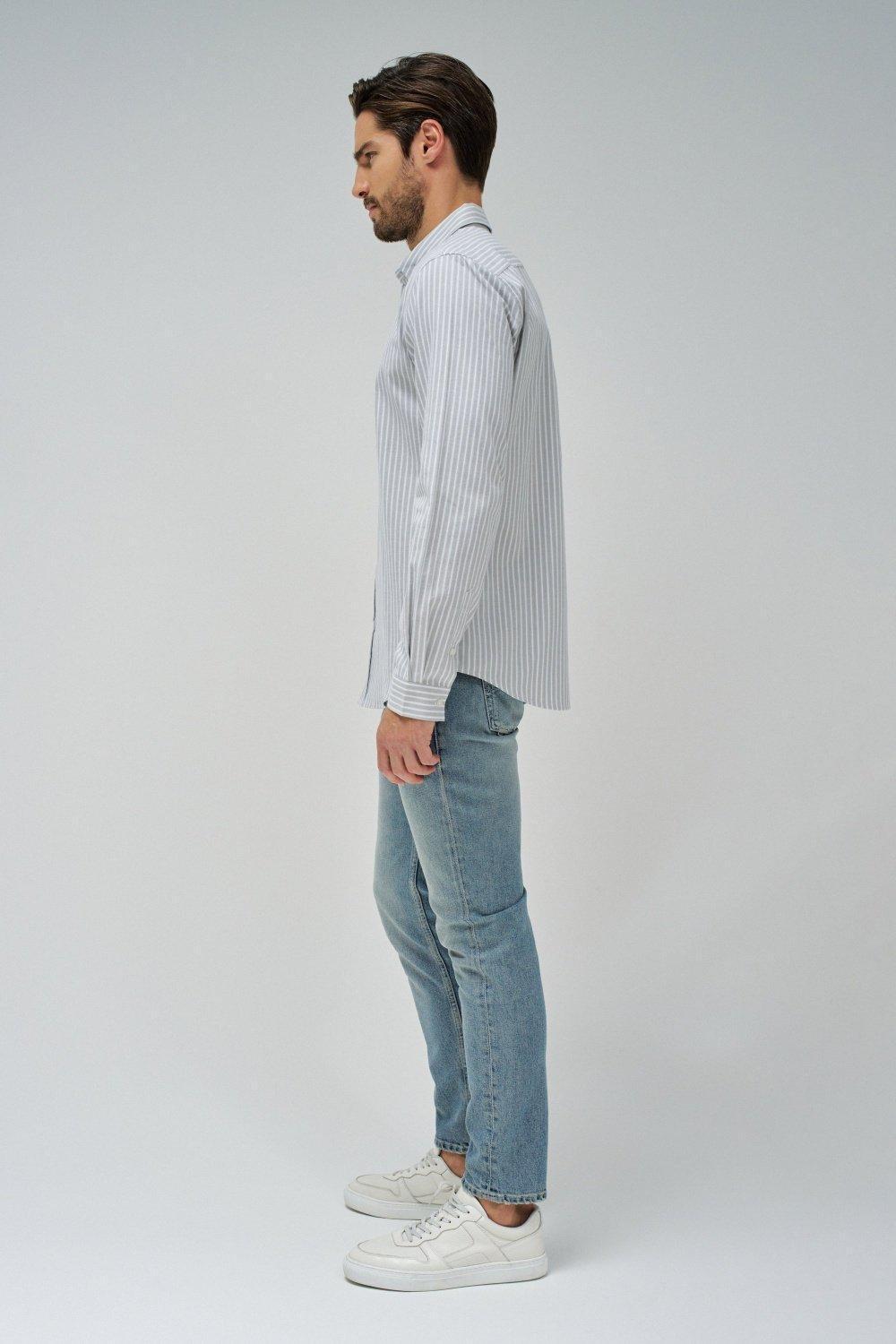 Shirt With Stripes , Pearl, large image number 2