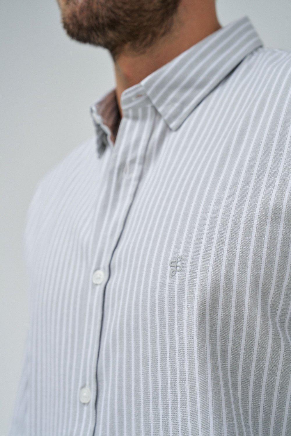 Shirt With Stripes, Pearl, large image number 4