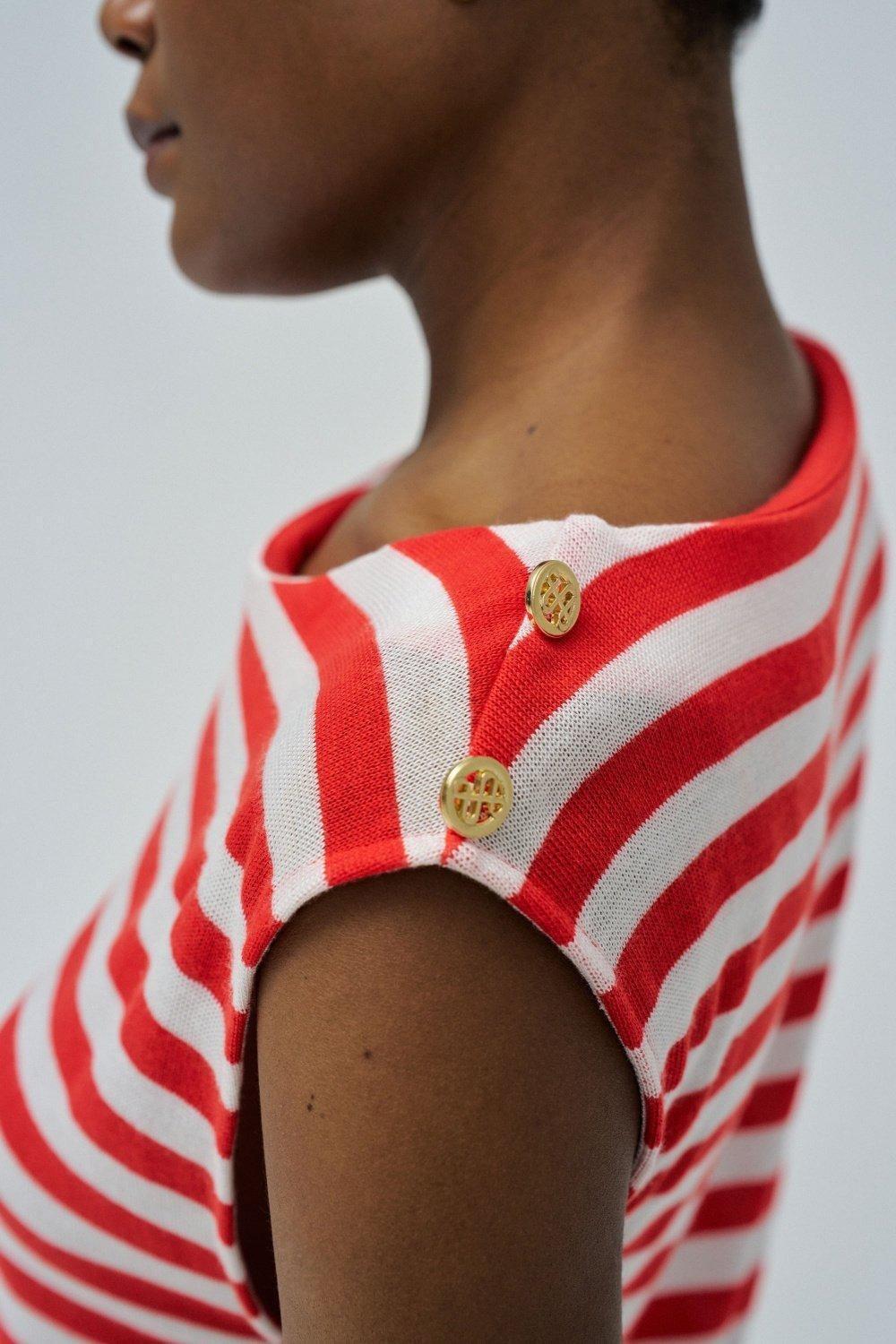 Asymmetric Top With Stripes, , large image number 4