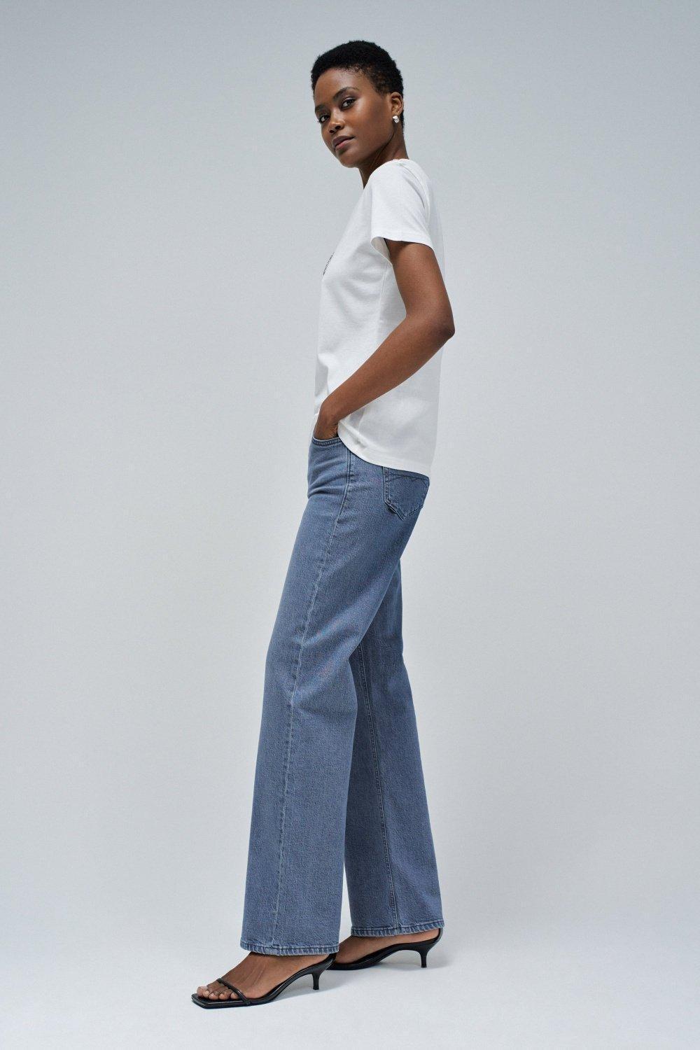 T-Shirt With Branding, White, medium