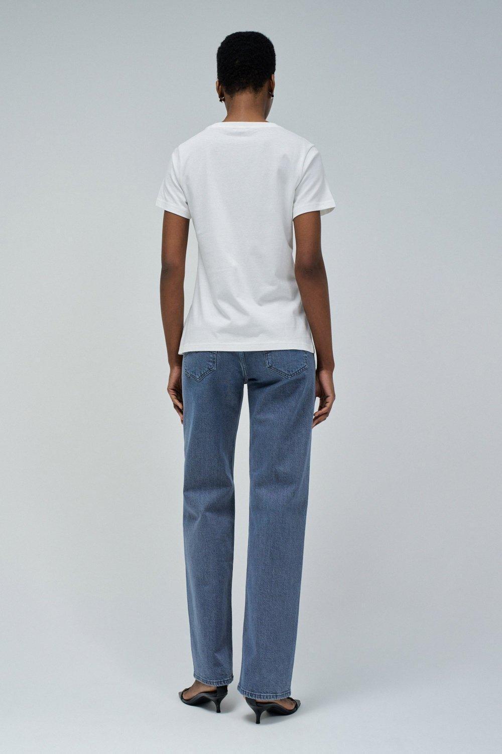 T-Shirt With Branding , White, large image number 3