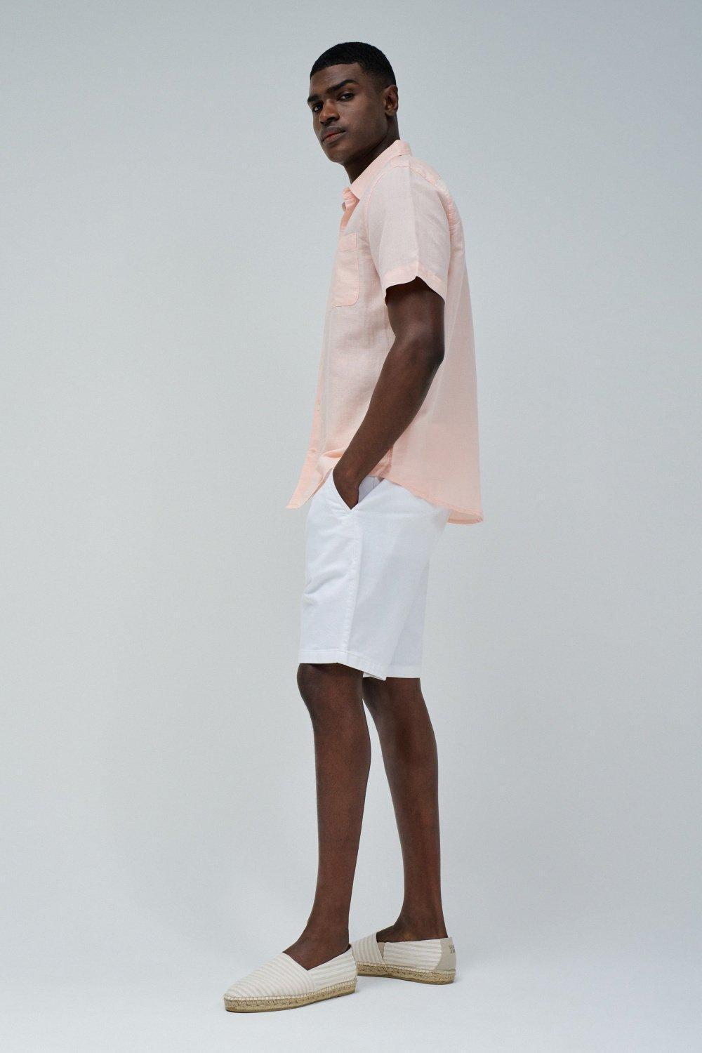 Linen Plain Casual Shirt, , large image number 1