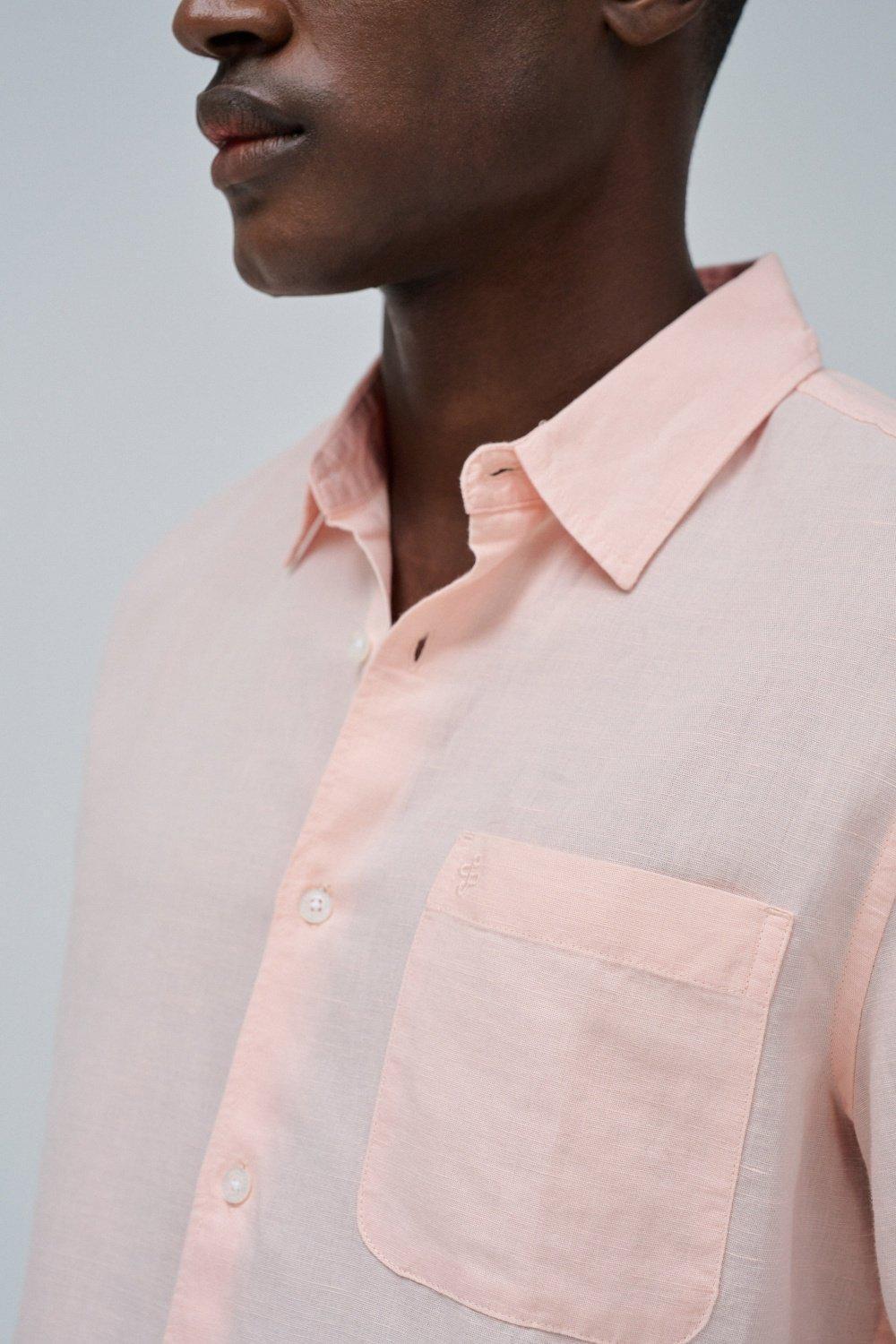Linen Plain Casual Shirt, , large image number 3