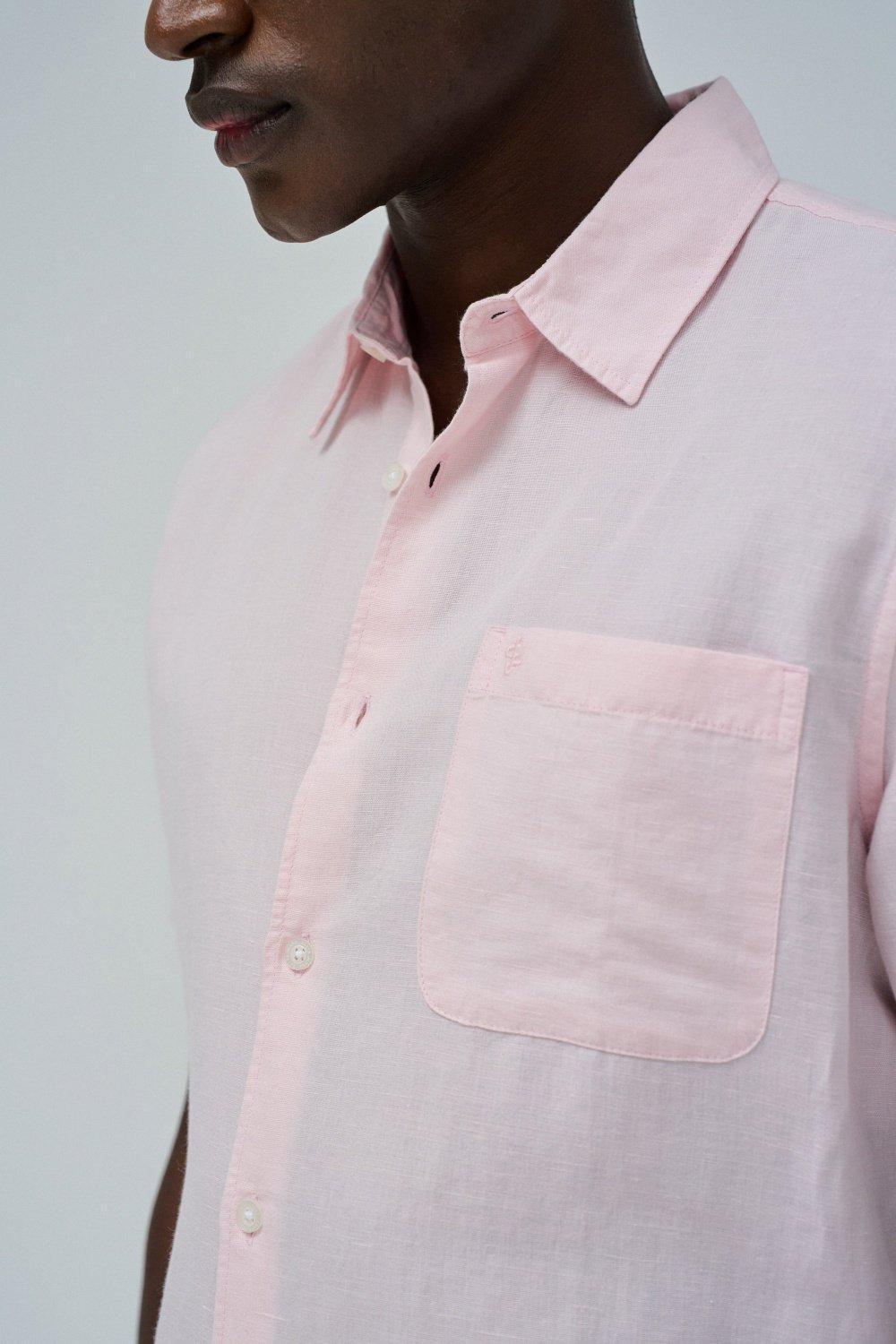 Pink Linen Shirt, , large image number 4