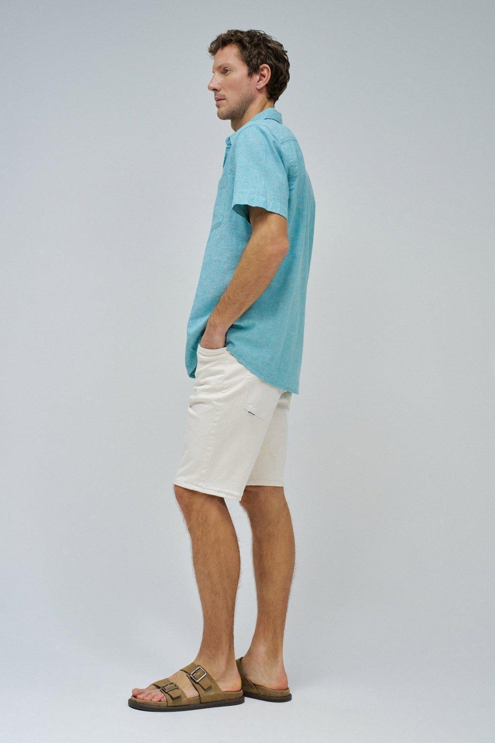 Linen Shirt&nbsp;, Green, medium