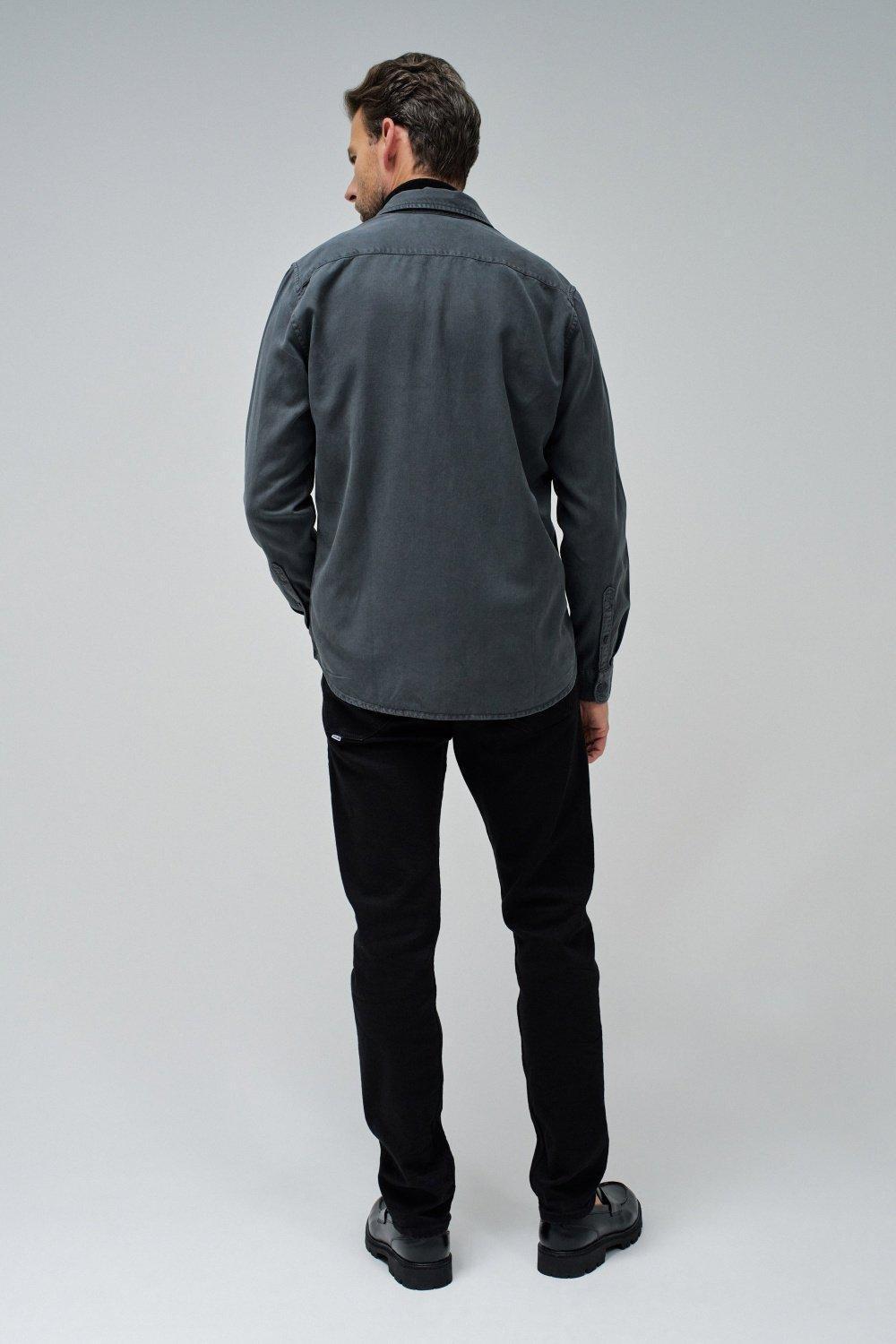 Grey Solid Casual Shirt, , large image number 3
