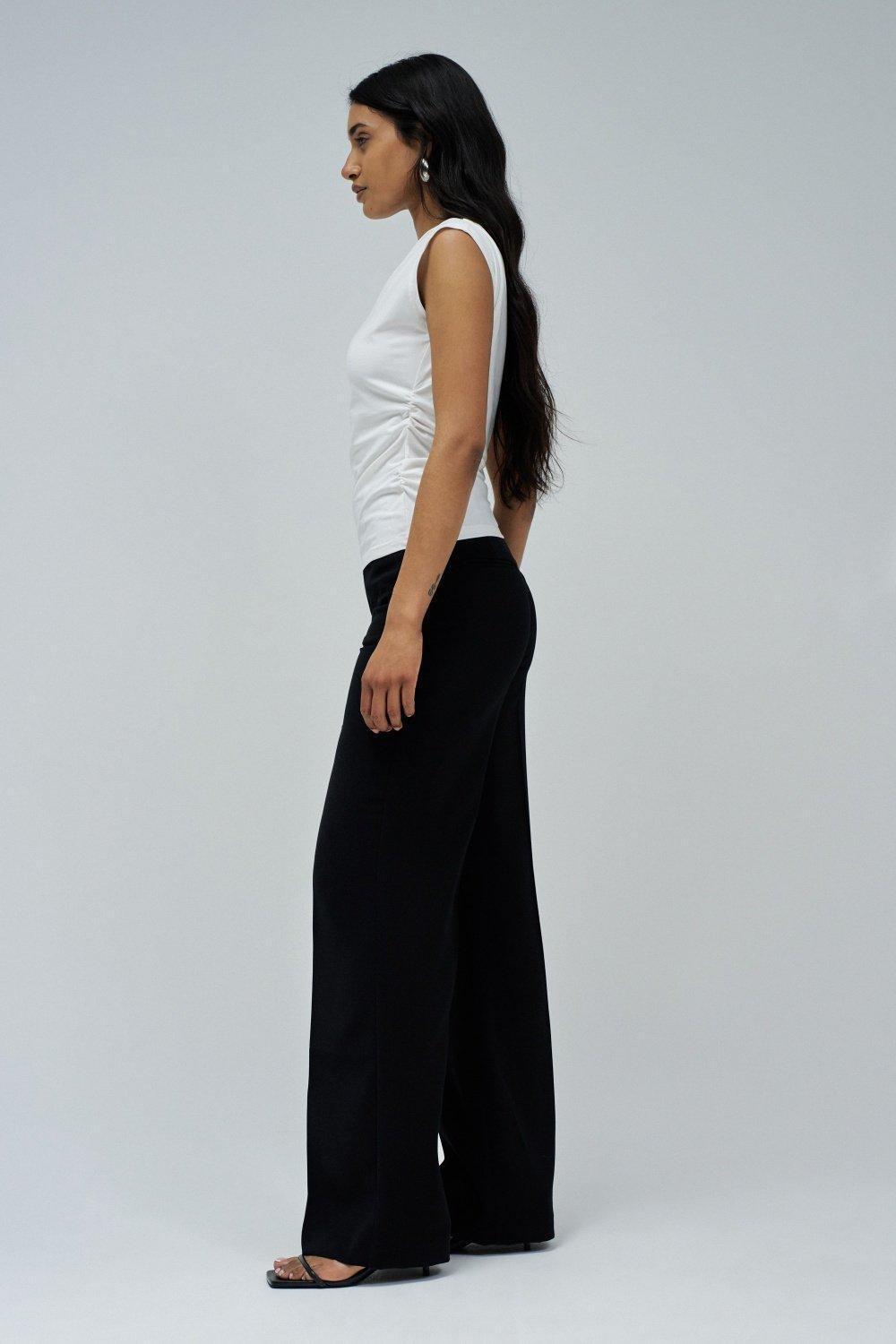 T-Shirt With Gathering , White, large image number 2