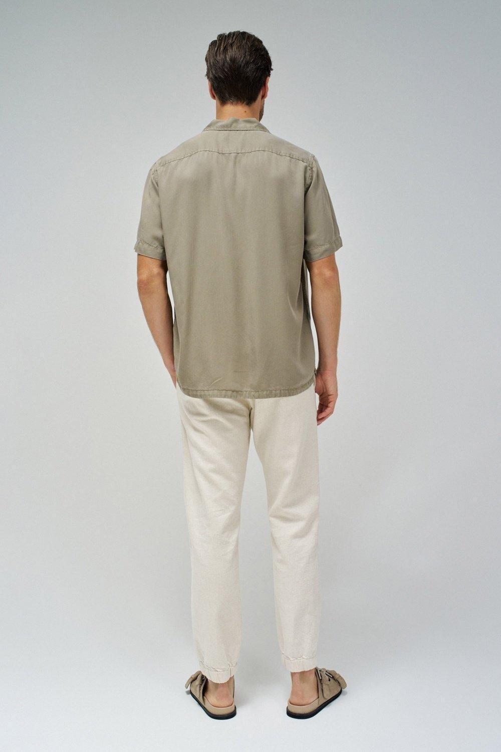 GREEN LIGHTDENIM SHIRT, , large image number 3