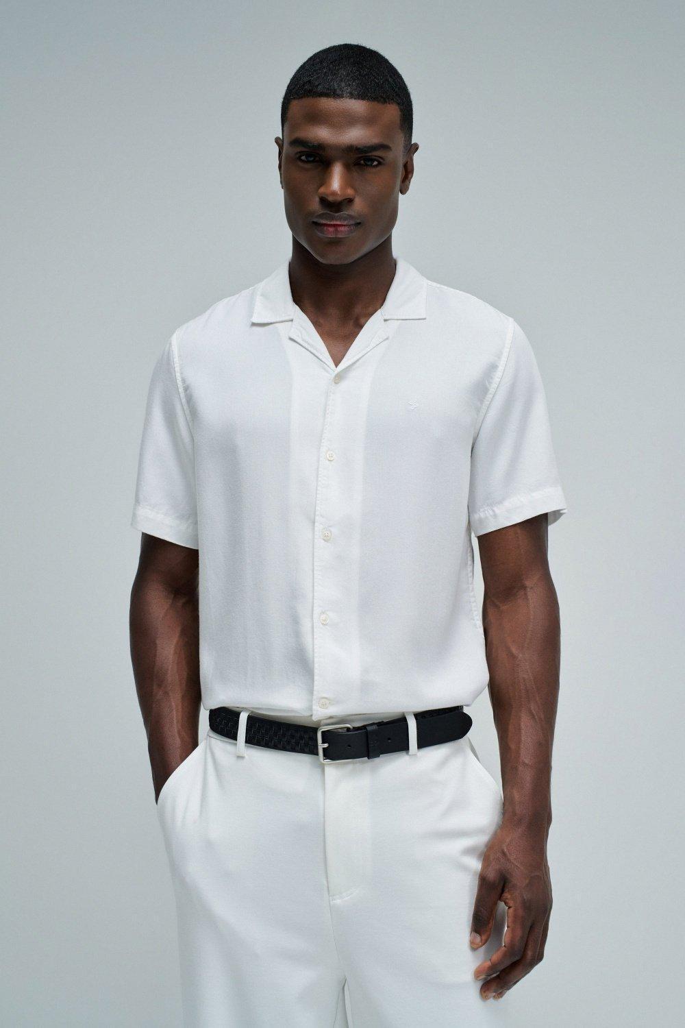 قميص دنيم خفيف, White, medium