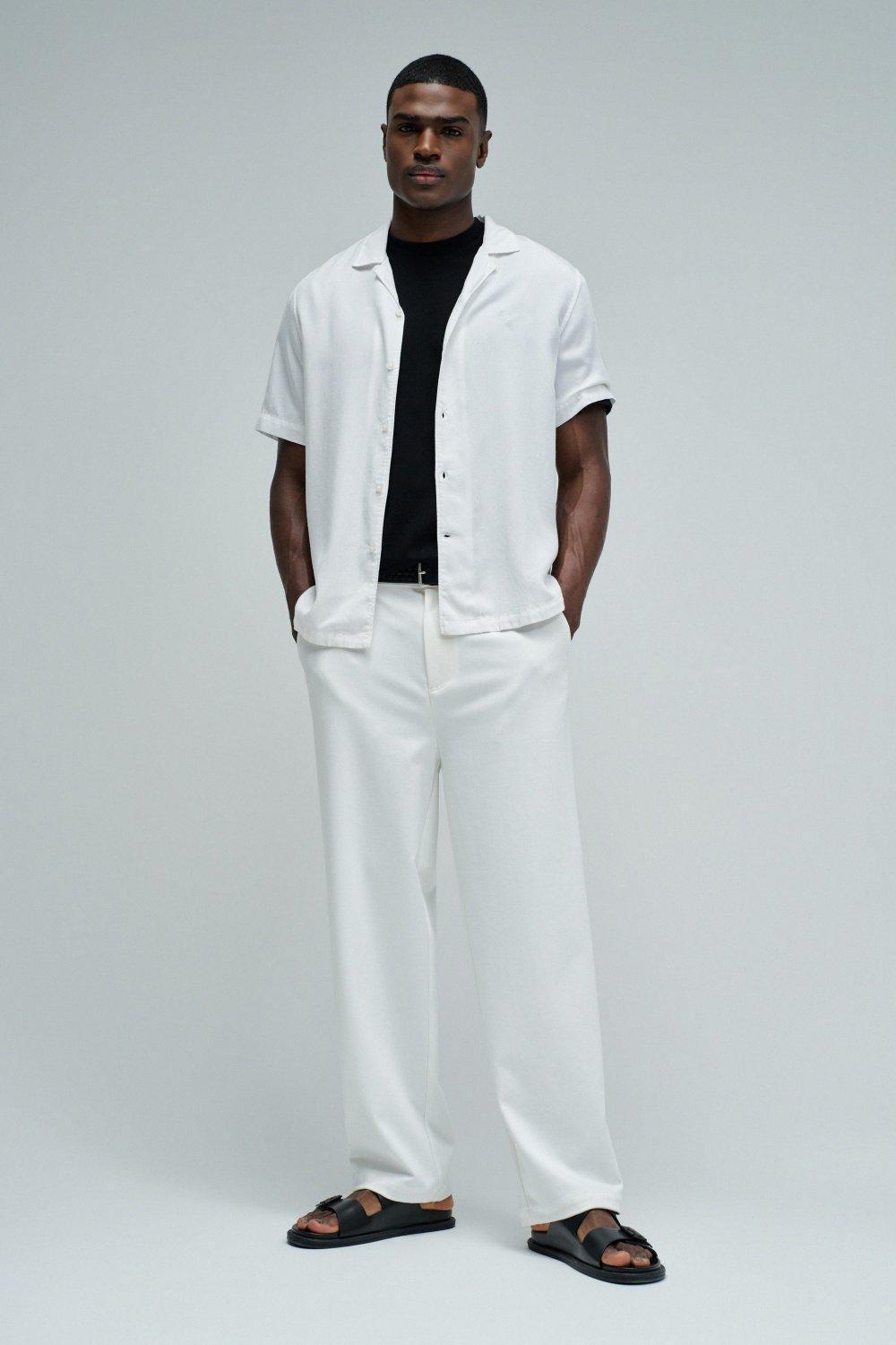 قميص دنيم خفيف, White, medium