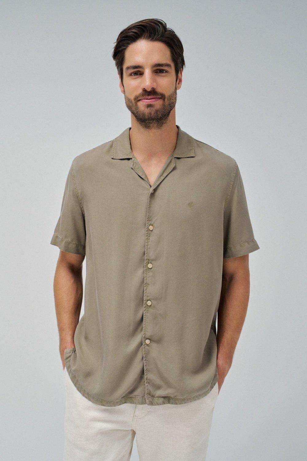 Light Denim Shirt, Green, medium