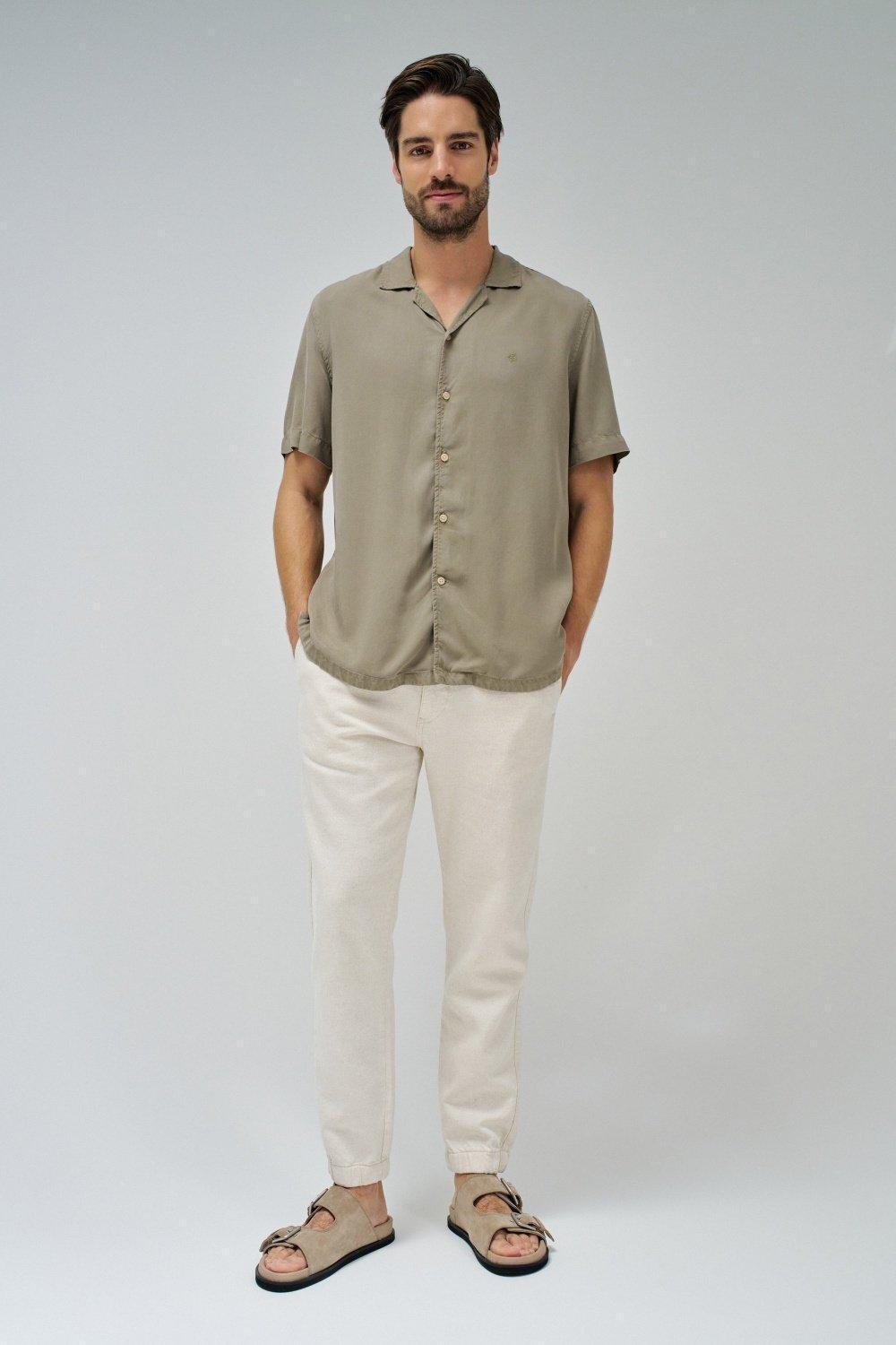 Light Denim Shirt, Green, medium