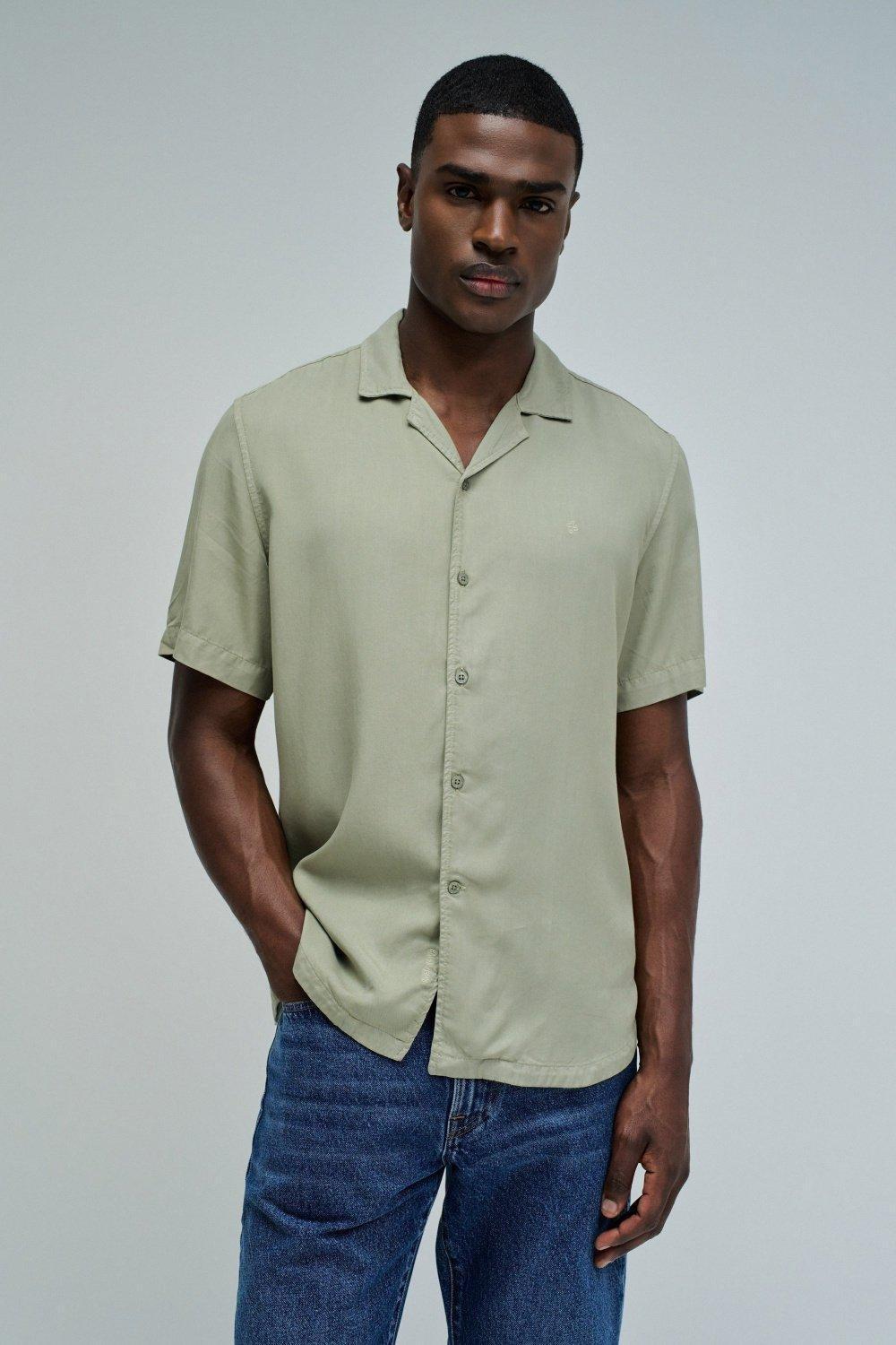 Light Denim Shirt, Green, medium