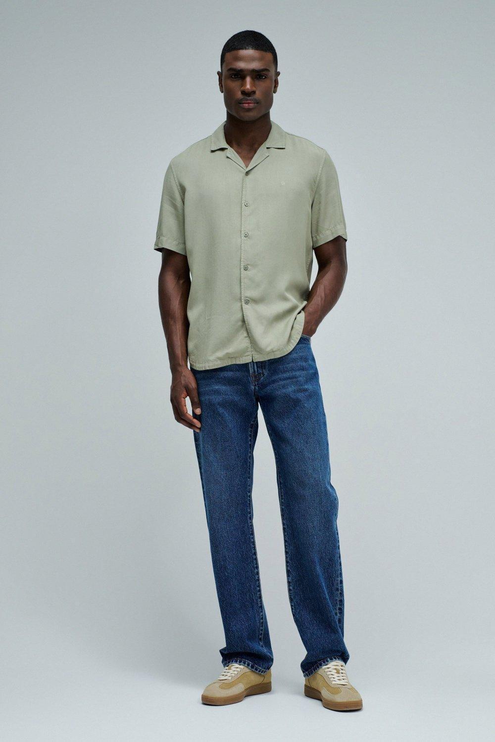 Light Denim Shirt, Green, large image number 1