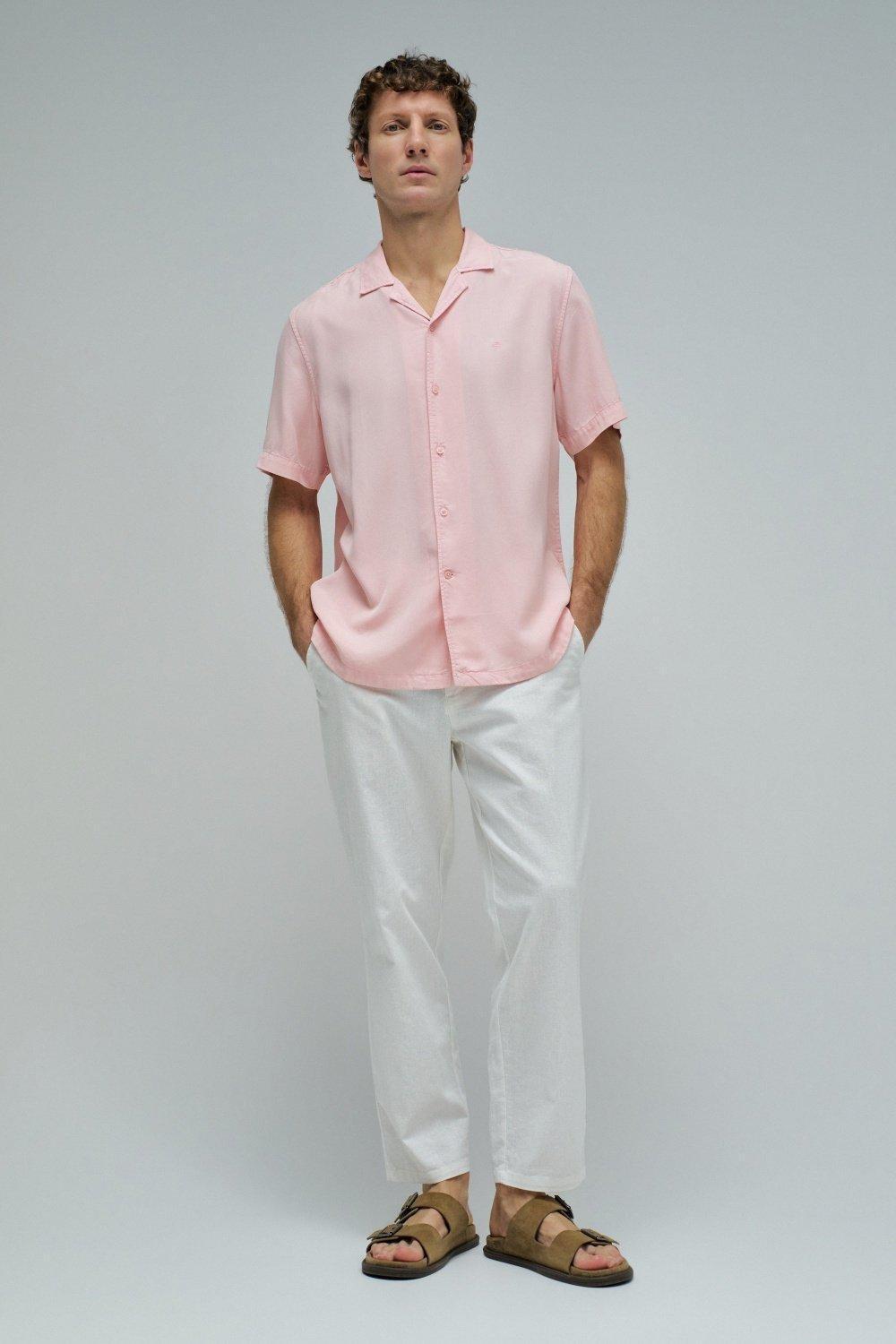 Light Denim Shirt, Pink, medium