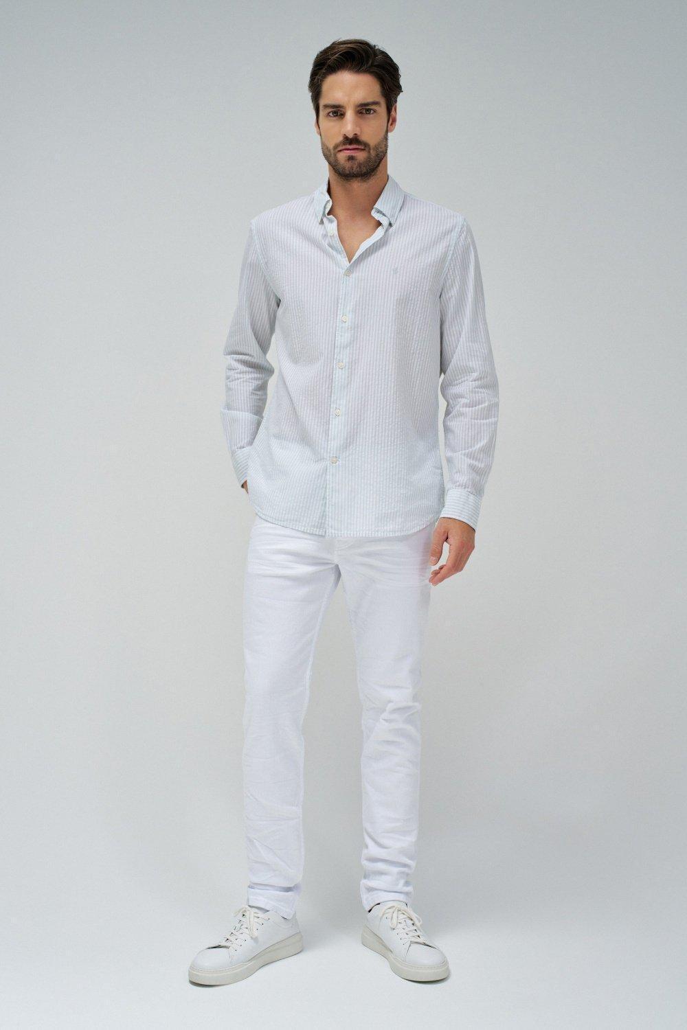 Shirt With Stripes, Green, large image number 1