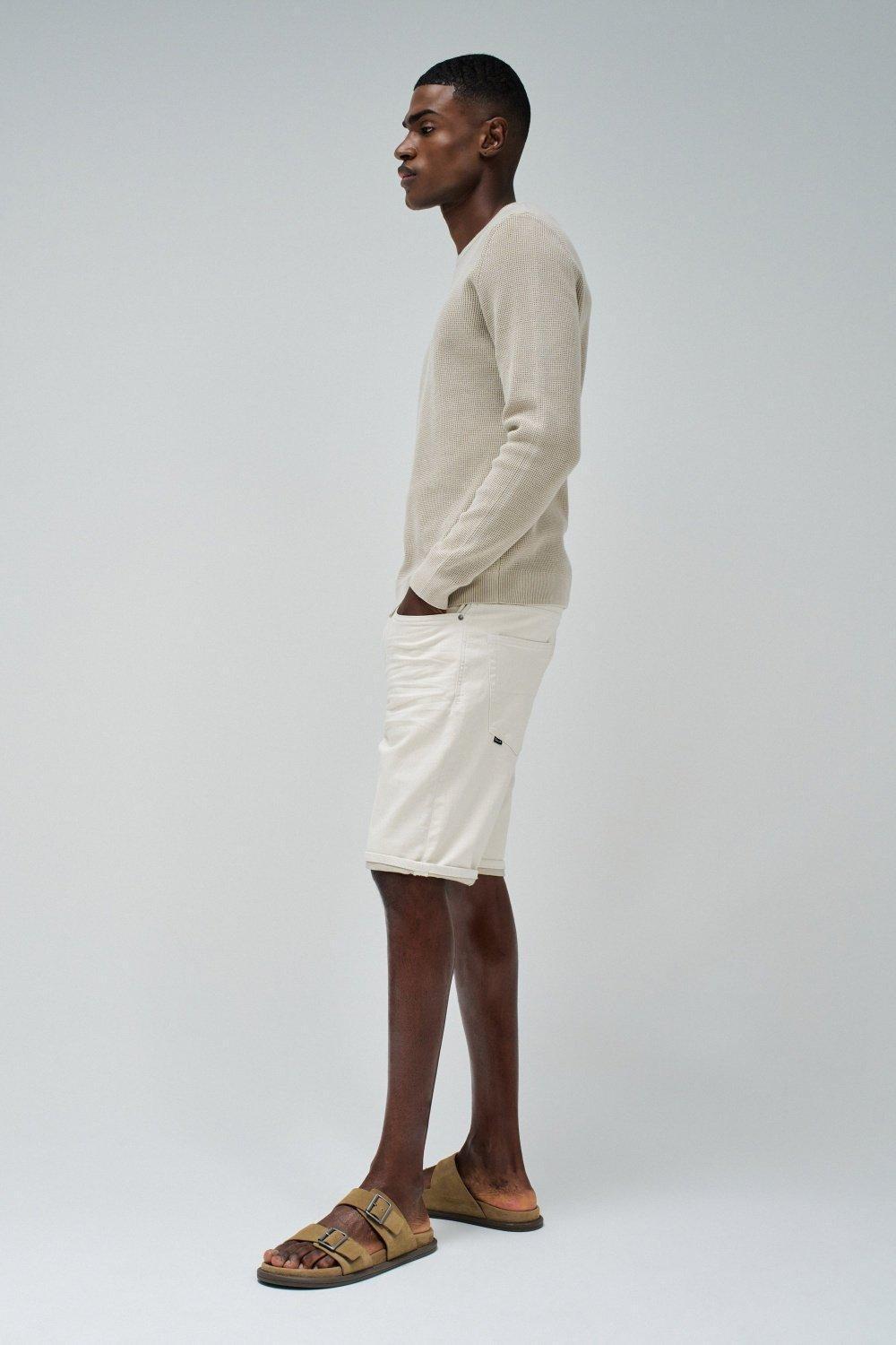 Beige Solid Casual Sweater, , large image number 2