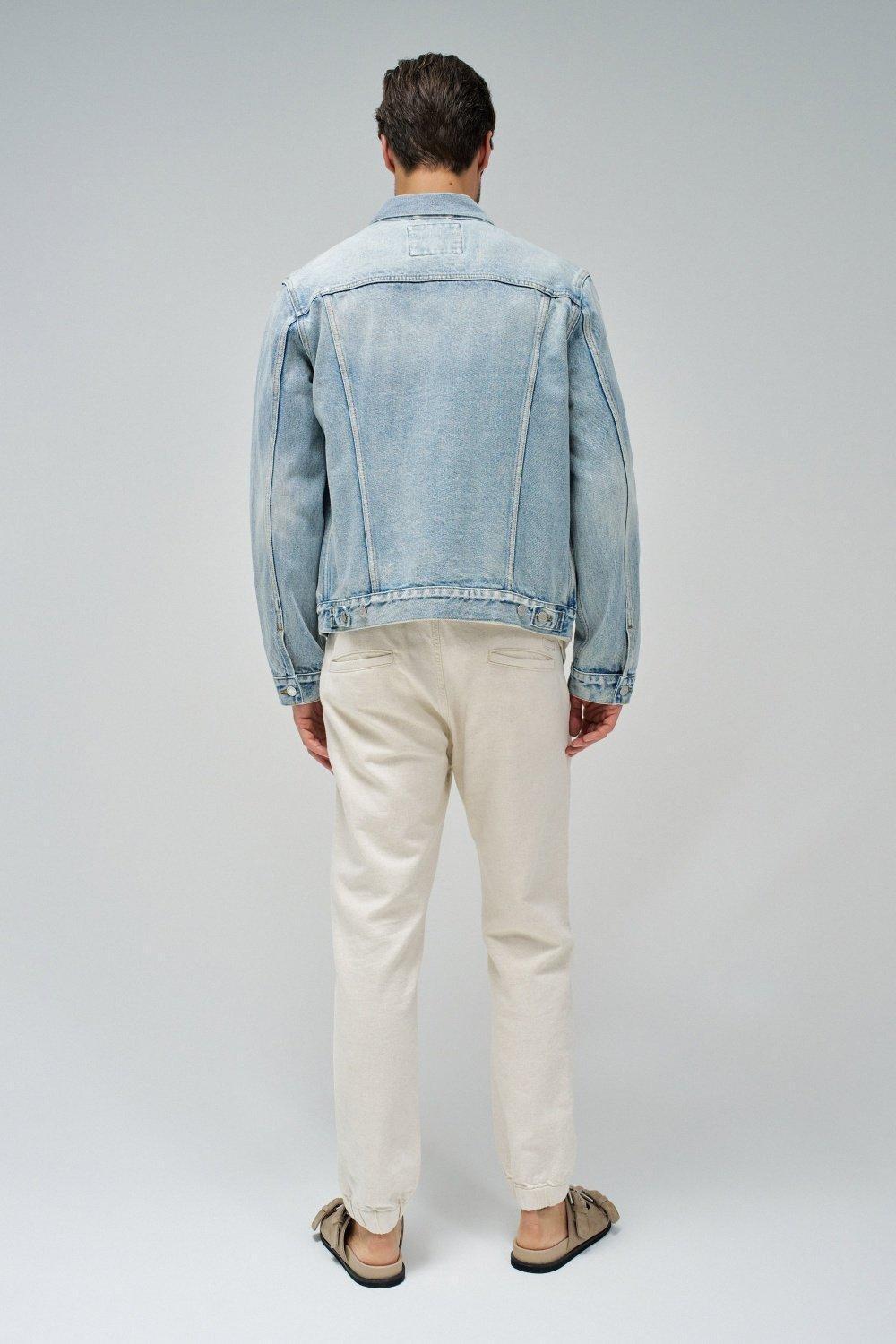 Denim Solid Casual Jacket, , large image number 3