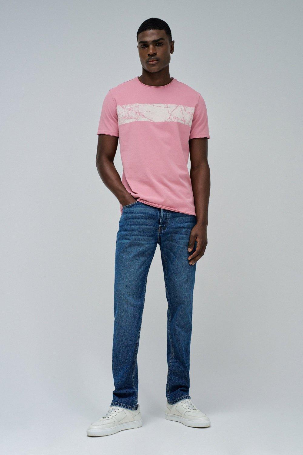 T-Shirt With Print&nbsp;, Pink, large image number 1