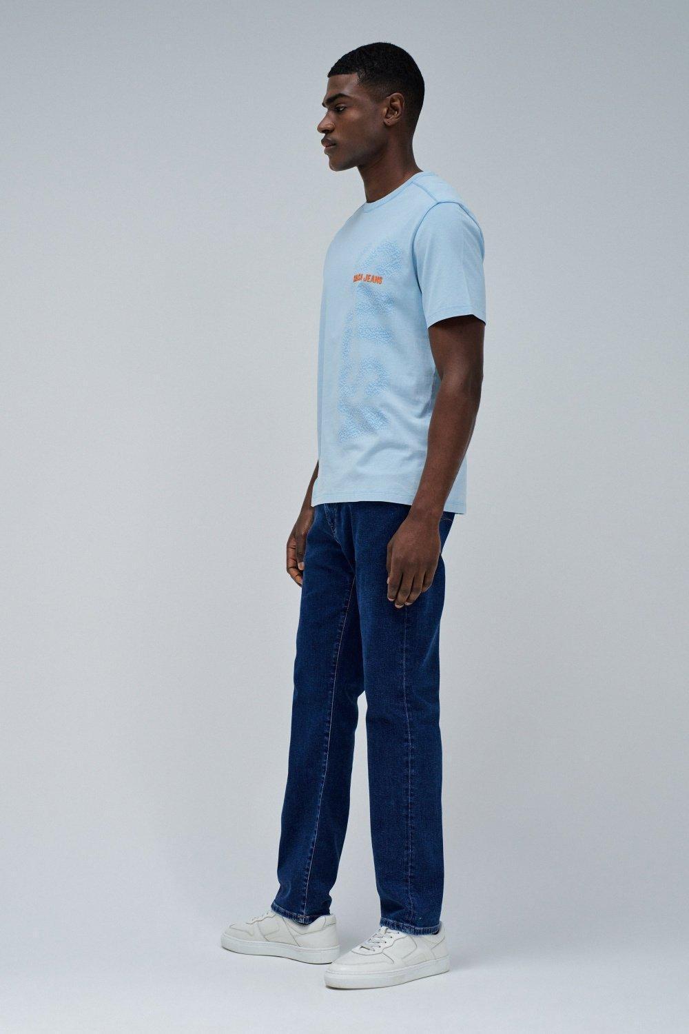Blue T-Shirt With Branding, , large image number 2