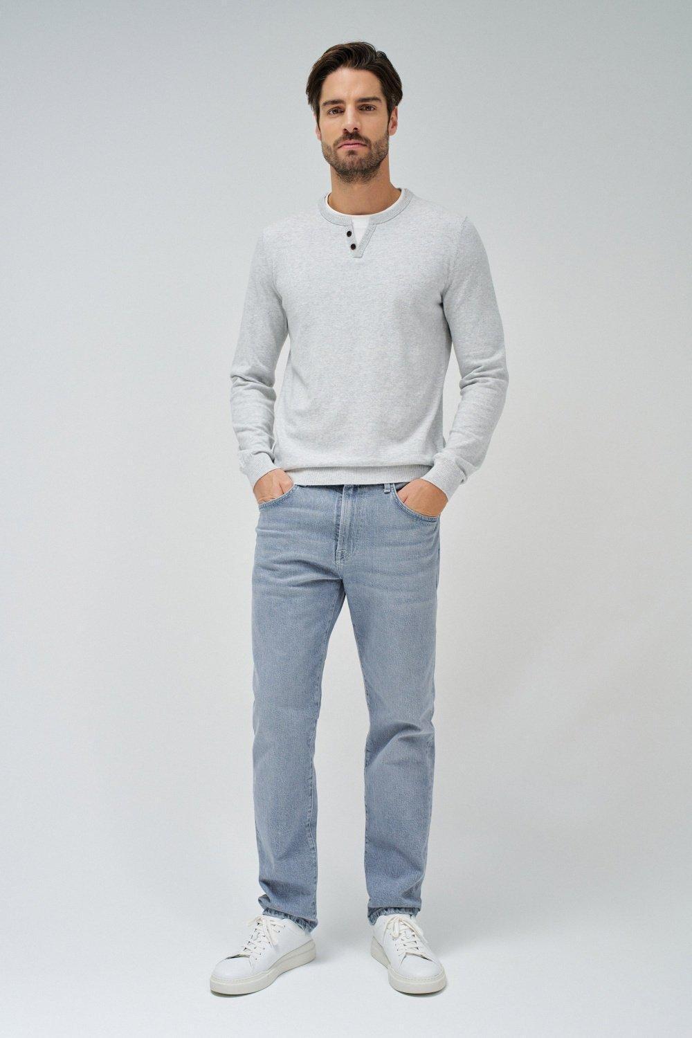 Gray Solid Casual Sweater, , large image number 1