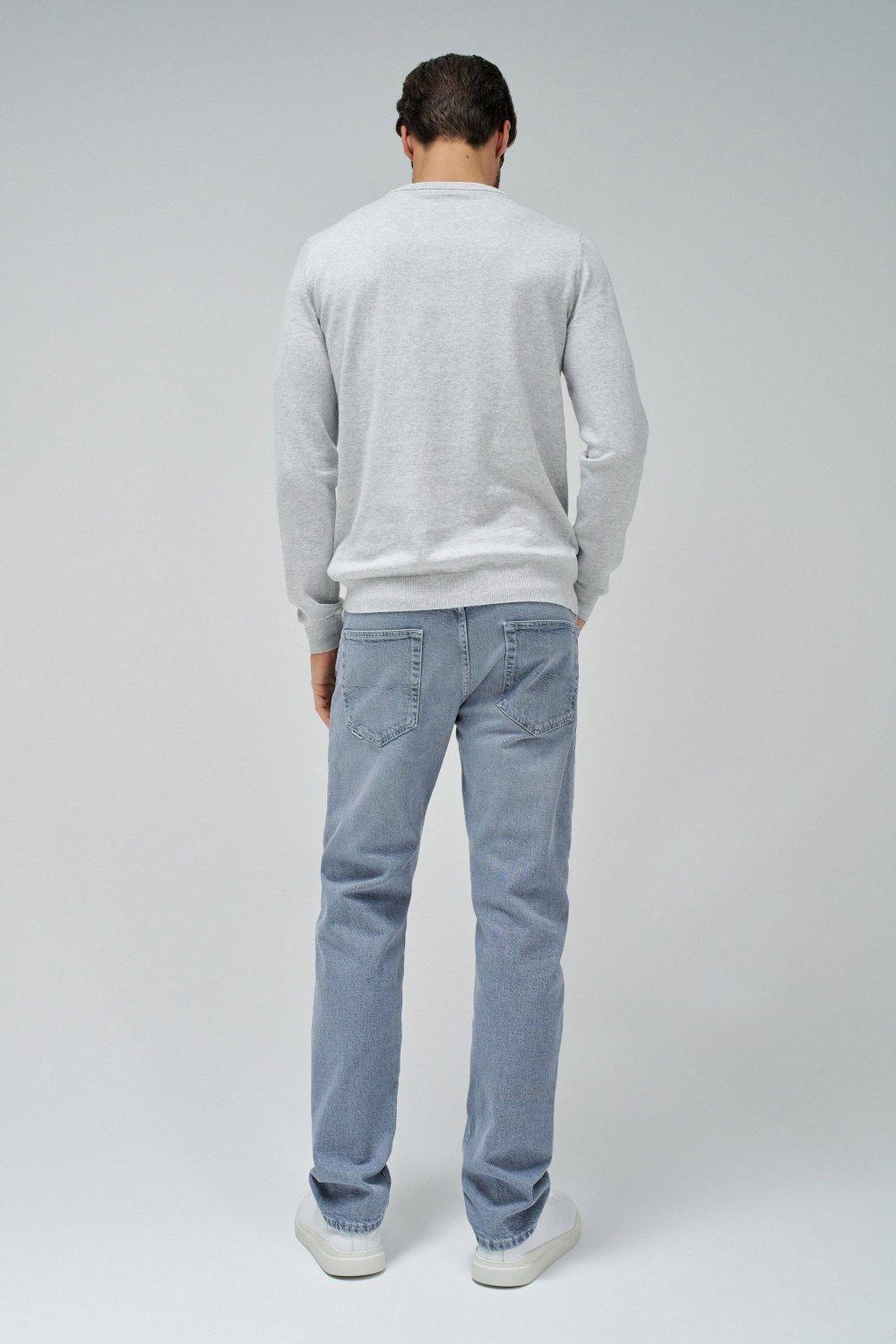 Gray Solid Casual Sweater, , large image number 3