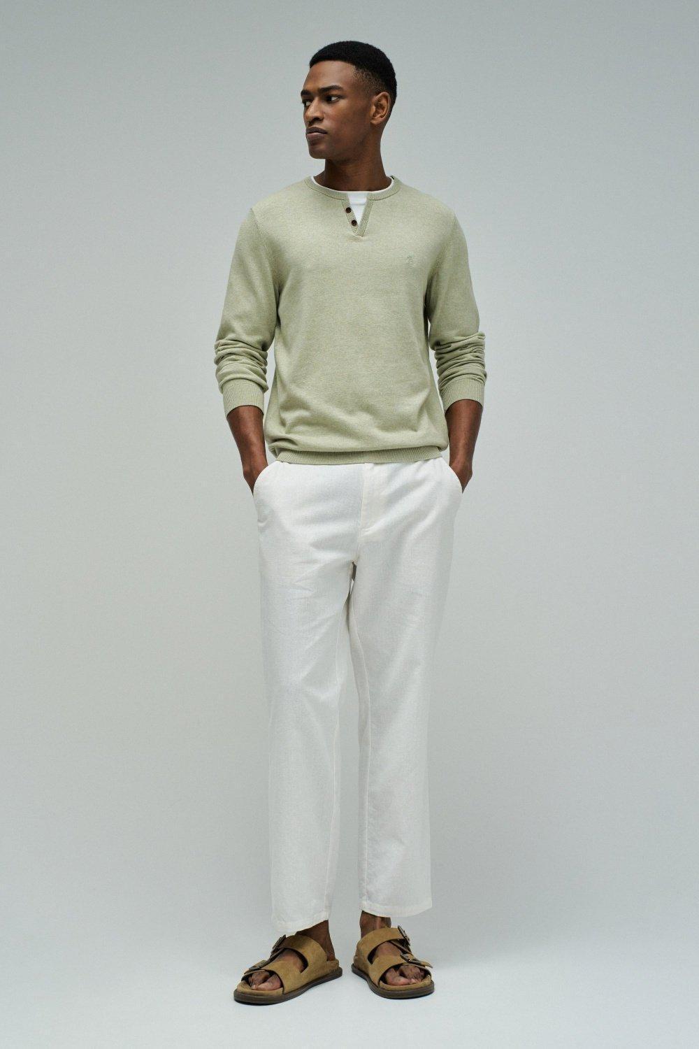 Knitted Jumper, Green, medium