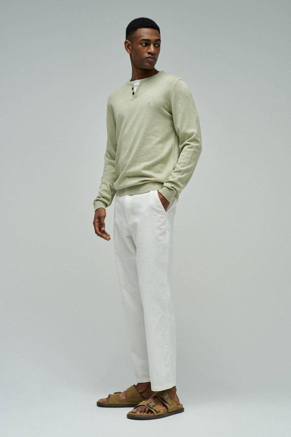 Knitted Jumper, Green, large image number 2